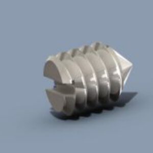 Set Screw-Cone Point-M1.4 x 1.2mm-Slotted-CCD Screw, Air/Water Nozzle screw